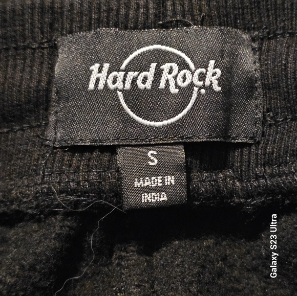 Hard Rock women's black jogger sweat pants. Size Small. - Picture 4 of 6